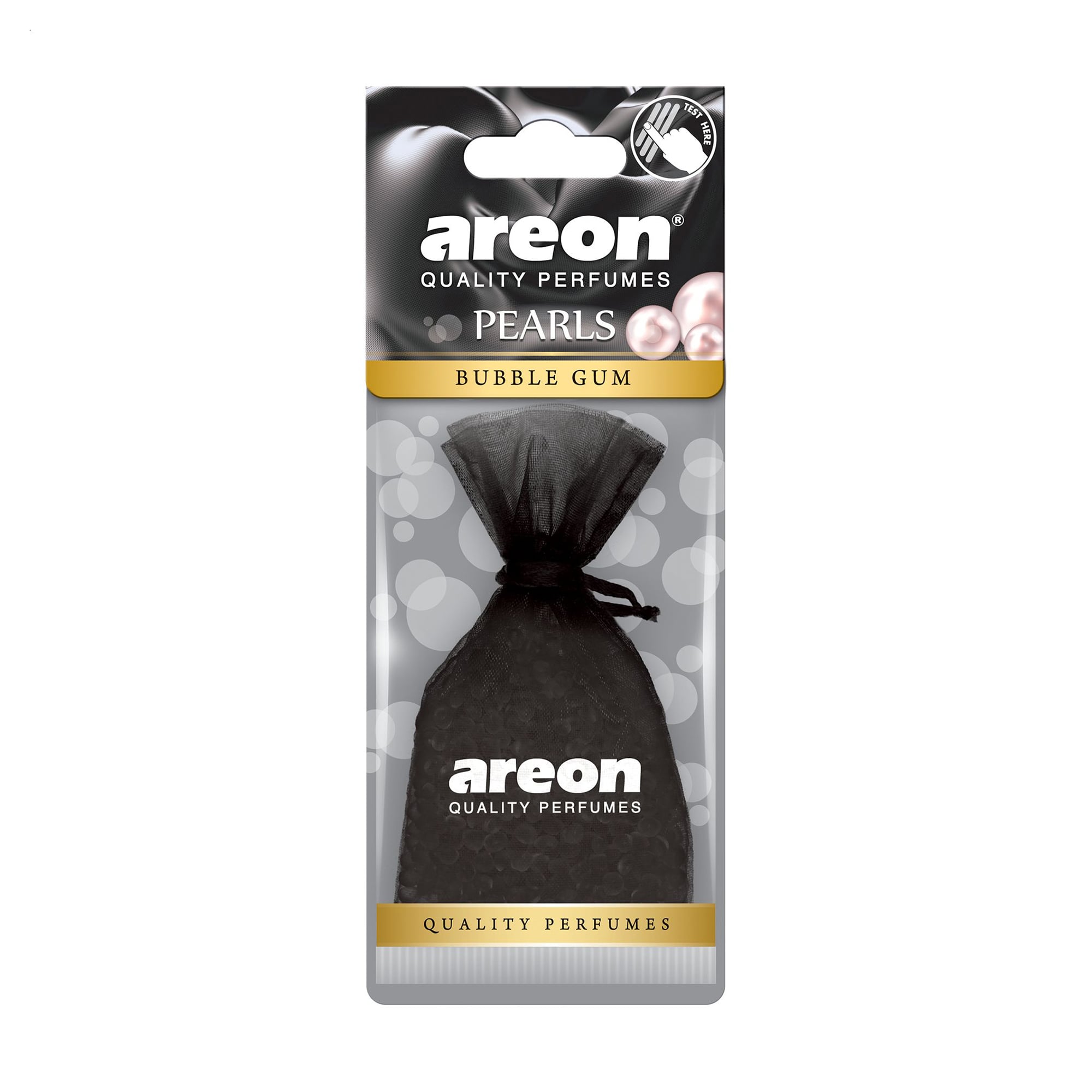 Ароматизатор для автомобіля Areon Pearls, Bubble Gum Black, 25 г